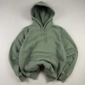 Filson Hoodie Sweatshirt Mens Small Green Heavyweight Drawstring Pocket